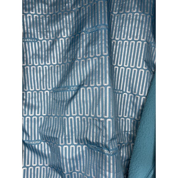Columbia Thermal Coil Jacket Women’s Teal Nylon Quilt Fleece Full Zip Pockets XL - Picture 6 of 7